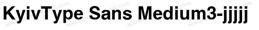 KyivType Sans Medium3字体转换